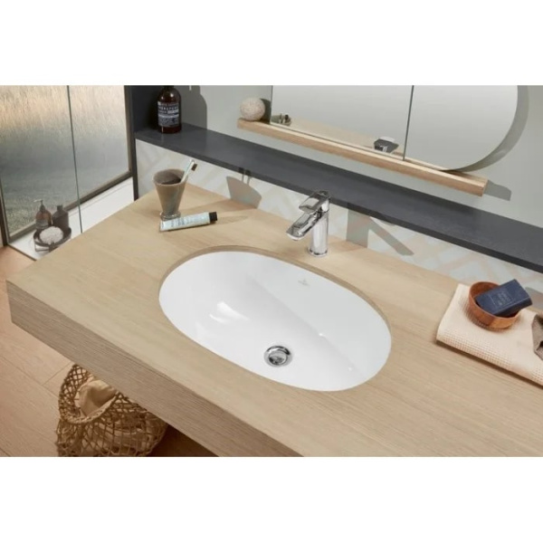 раковина встраиваемая villeroy & boch o novo 416250r1 , с покрытием ceramicplus, цвет альпийский белый