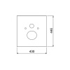 Нижняя панель TECE Lux 9650107 для установки унитазов-биде Duravit Senso Wash или V&B ViClean L
