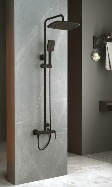 душевая система belbagno acqua acqua-docm-nero черный матовый