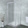 душевой уголок timo altti 80×80 altti-618f профиль хром, стекло матовое