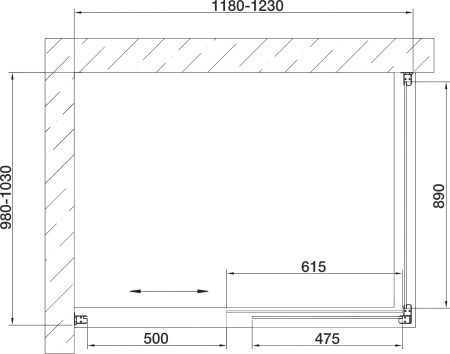 душевой уголок vegas glass zp+zpv 120*100 09 10 профиль золото, стекло, стекло сатин