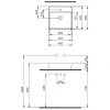 раковина 45x45 см berges ego sl 182014