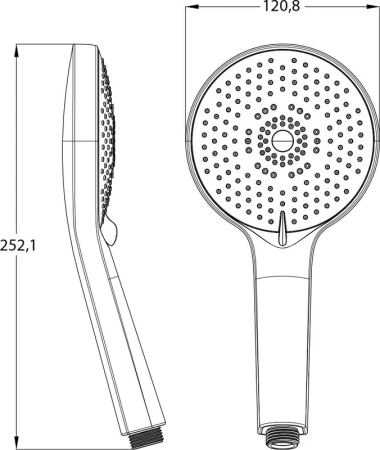 душевая лейка lemark lm8125c хром