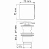 донный клапан wasserkraft glan a166 click-clack, черный глянец