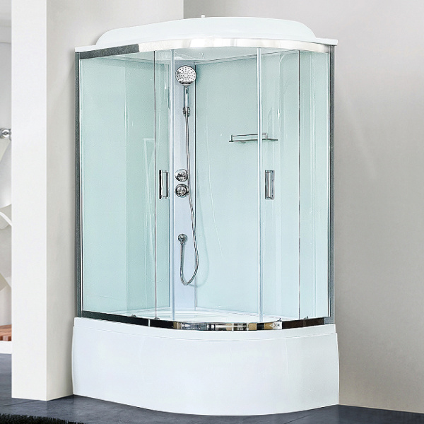 душевая кабина royal bath bk 120x80 rb8120bk5-wt-ch-l без гидромассажа
