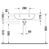 раковина подвесная duravit d-code 23116000002