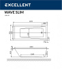 акриловая ванна excellent wave slim 170x70 "soft" цвет золото