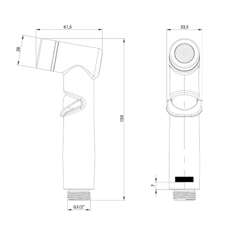 гигиенический душ lemark lm8140bl черный
