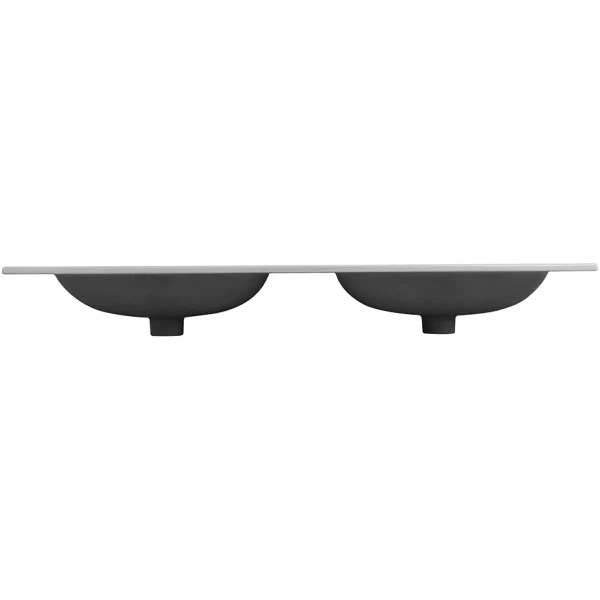 раковина cezares eco czr-8073-120-2 121x46 см, накладная, белый