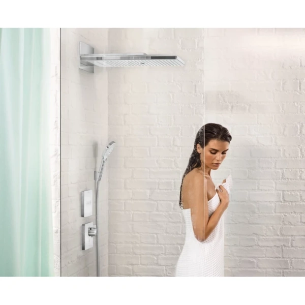 модуль с тремя запорными клапанами hansgrohe showerselect glass 15736400