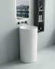 раковина santiline sl-4014 белая глянцевая