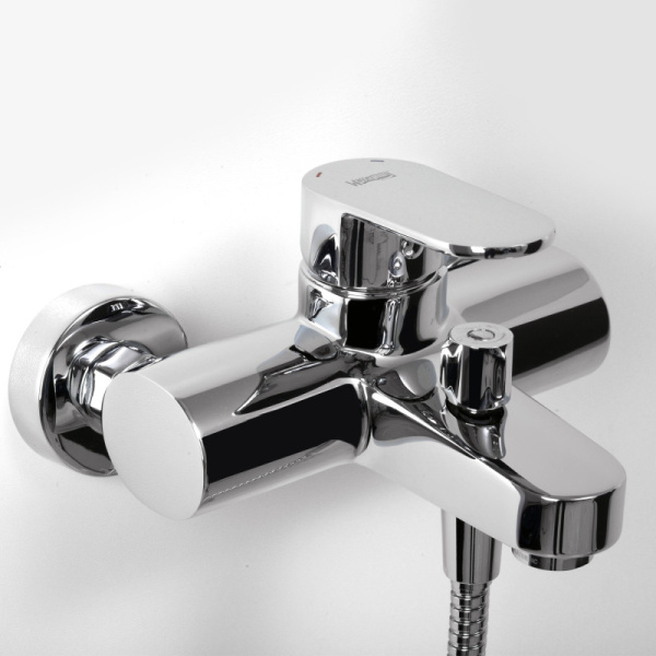смеситель для ванны с душем wasserkraft donau 5301 цвет хром