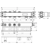 внутренняя часть hansgrohe rainselect 15310180 на 2 потребителя