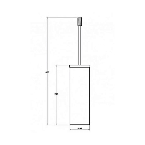 Bertocci Officina 01 Ершик для унитаза, напольный, золото матовое