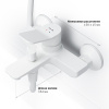 смеситель am.pm x-joy f85a10033 для ванны с душем, цвет белый