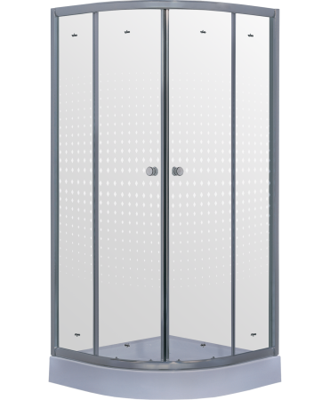 Душевой угол Timo TL TL-1101R 100×100, стекло прозрачное с рисунком
