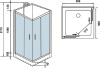 душевая кабина weltwasser ww500 laine 901 90x90 10000003259 профиль хром стекло прозрачное