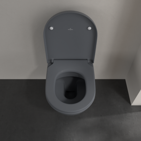сиденье для унитаза villeroy & boch subway 3.0 8m42s1i4, цвет графит.