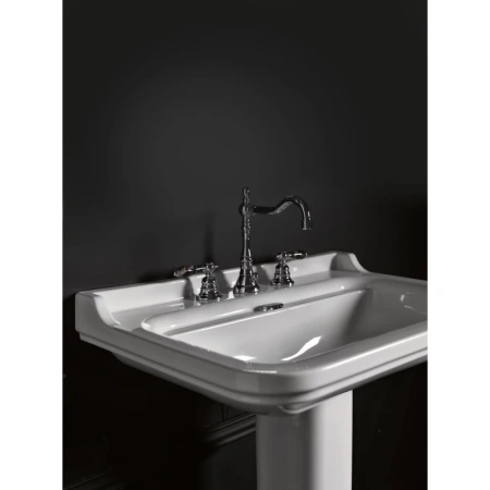 раковина полувстраиваемая kerasan waldorf 4140 с 3 отверстиями