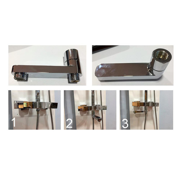 излив для смесителя rgw shower panels sp-159 30140959-01 хром