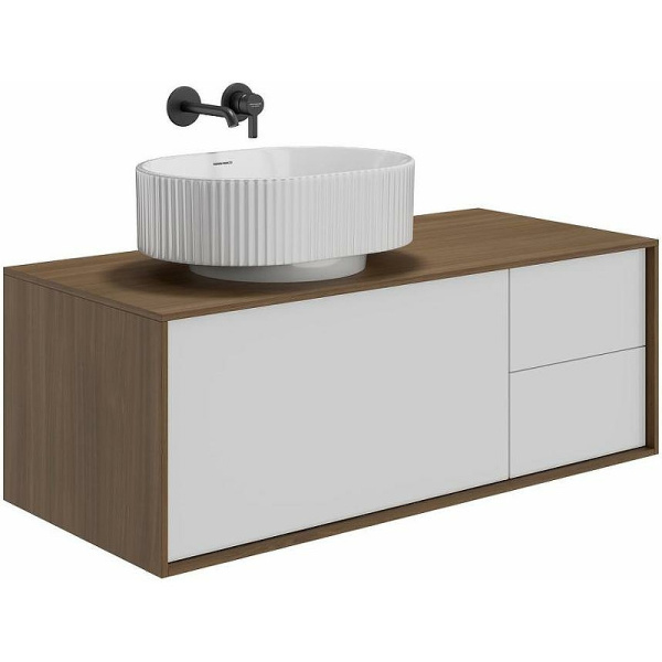 раковина kerama marazzi artbasin vento ve.wb.50\wht накладная, 50x36.6 см, белая глянцевая