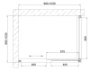 душевой уголок vegas glass zp+zpv 100*100 07 02 профиль матовый хром, стекло шиншилла