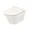сиденье для унитаза slim toto mh tc514f с плавным опусканием softclose, цвет белый