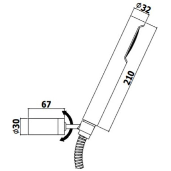 душевой гарнитур paffoni birillo zdup036cr , хром глянцевый