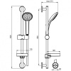 душевой гарнитур ideal standard idealrain b9412aa