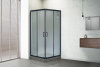 душевой уголок royal bath hpd 110х100 rb1110hpd-c-bl профиль черный, стекло матовое