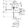 смеситель для раковины с донным клапаном grohe eurosmart 23456003