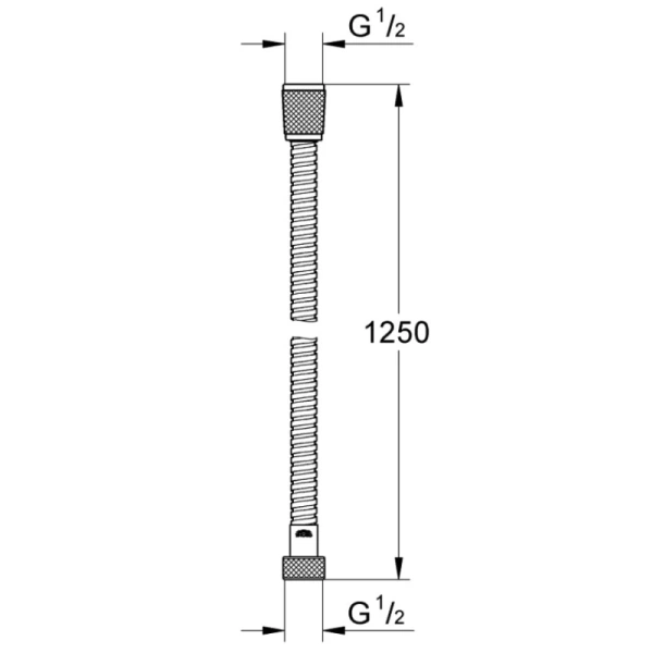 душевой шланг 125 см grohe relexaflex 28142002