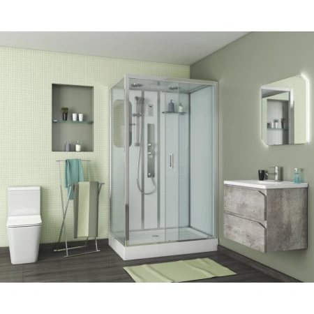 душевая кабина niagara premium 120x80 ng-6012-01gqr с гидромассажем