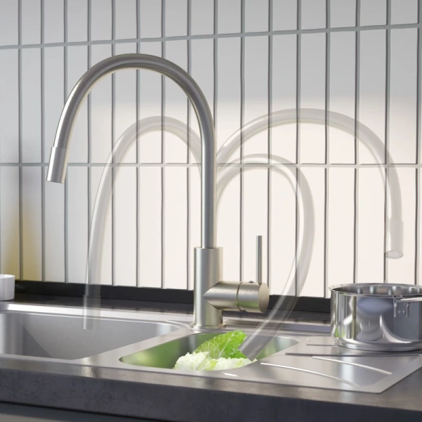 смеситель для кухни iddis kitchen 360 k36bnj0i05 с гибким изливом