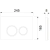кнопка смыва tece tecespring r 9940104 для инсталляции, черный матовый