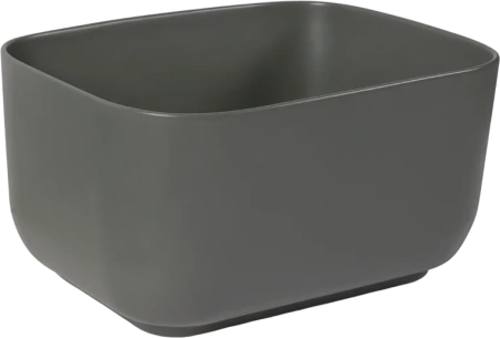 Раковина SantiLine SL-1112MG, накладная,46,5 x 37,5 см, цвет серая матовая