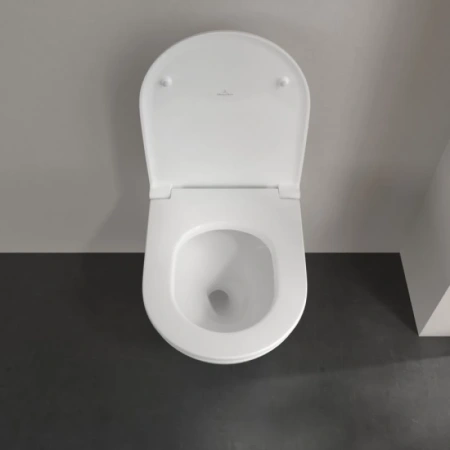 унитаз подвесной villeroy&boch universo 4670t901 с сиденьем микролифт, цвет белый