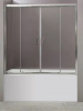 шторка на ванну belbagno uno 170 uno-vf-2-170/145-c-cr профиль хром, стекло прозрачное