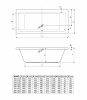 акриловая ванна cezares plane 170x75 plane-170-75-45-w37 без гидромассажа