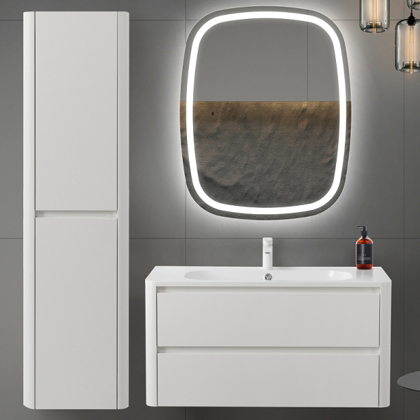 шкаф пенал cezares relax 40 relax-1500-2a-so-bl подвесной bianco lucido