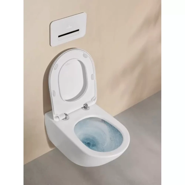 сиденье для унитаза villeroy & boch antao 8m67s1rw с микролифтом, быстросъемное, цвет белый матовый