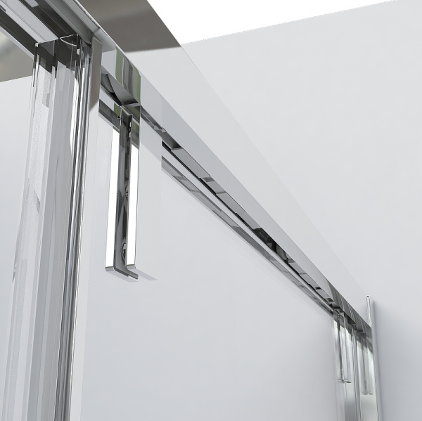 душевая дверь vincea lugano 130 vds-1l130clgm-1 профиль вороненая сталь, стекло прозрачное