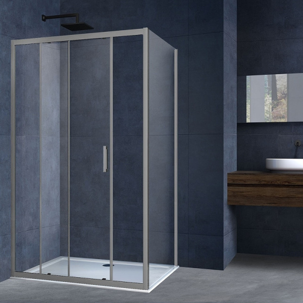 душевой уголок vincea alpha 120×90 vsr-3al9012clgm профиль вороненая сталь, стекло прозрачное