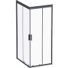 Душевой уголок AM.PM Gem 100×80 W90G-404-100280-BT профиль черный матовый, стекло прозрачное