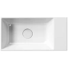 раковина gsi kube x 9486011 подвесная, 50x25 см, bianco lucido (белый глянец)