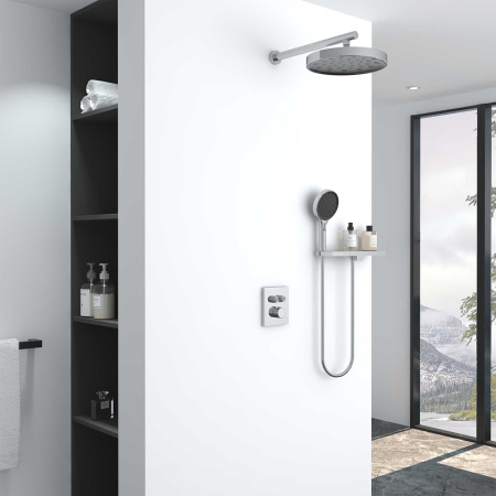 душевая система vincea inspire vsfw-3i21mt2rch с термостатом хром