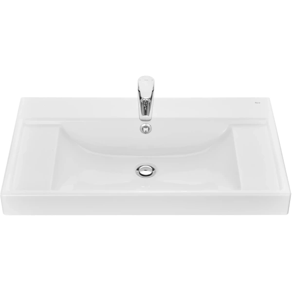 раковина roca ona zru9307562 80x46 см, накладная, белый