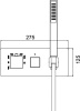 гигиенический душ со смесителем rgw shower panels sp-44-01 21140544-11 с термостатом хром