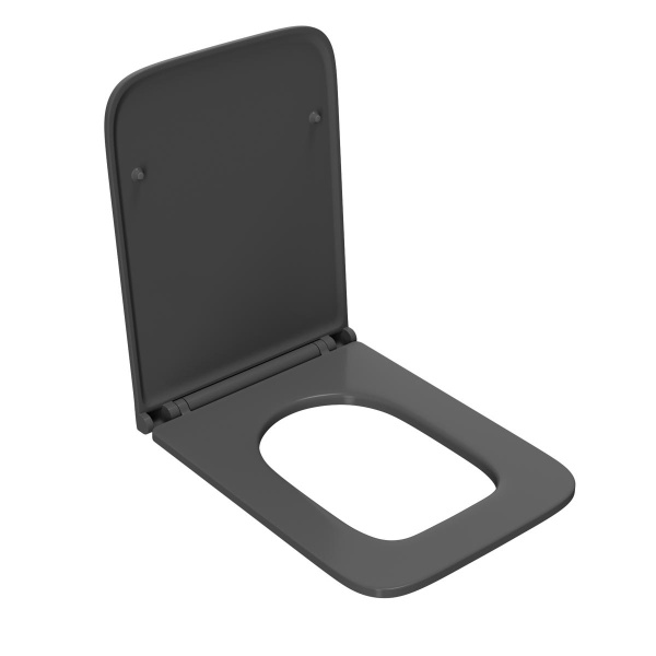 сиденье для унитаза point меркурий pn46831gm микролифт, графит