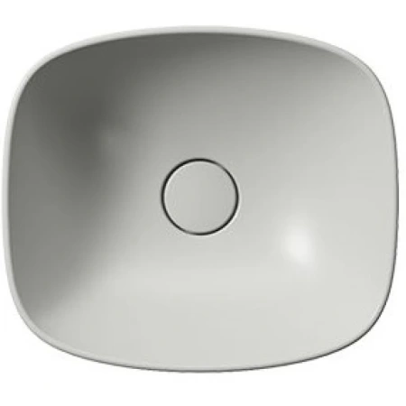 раковина gsi nubes 978517 накладная, 40x35 см, cenere opaco (серый матовый)